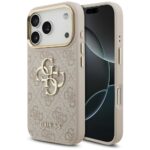 Case Guess 4G Big 4G Classic Logo for iPhone 17 Pro pink gold