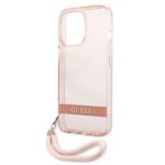 Guess GUHCP13LHTSGSP iPhone 13 Pro / 13 6,1" pink hardcase Translucent Stap - imagine 6