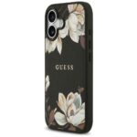 Guess Grained Flowers Classic Logo MagSafe case for iPhone 17 black - imagine 2