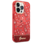Guess GUHCP14XHGBNHR iPhone 14 Pro Max 6,7" red hardcase Bandana Paisley - imagine 4