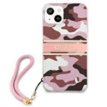 Guess GUHCP13SKCABPI iPhone 13 mini 5,4" pink hardcase Camo Strap Collection - imagine 3