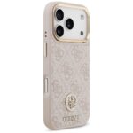 Case Guess 4G Strass Logo MagSafe for iPhone 17 Pro pink - imagine 4