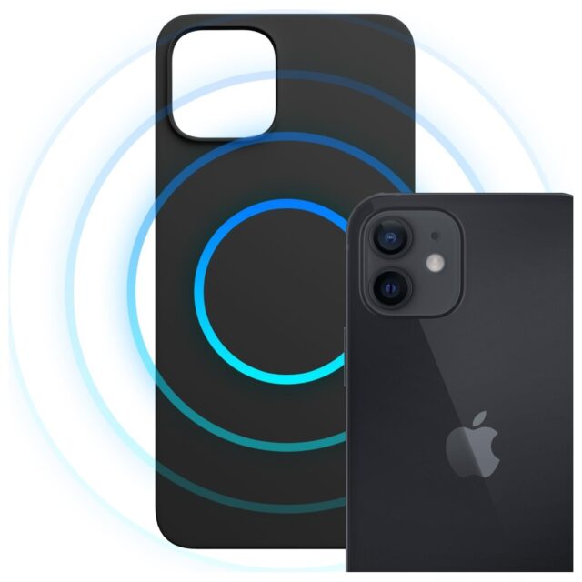 3MK Hardy MagSilicone Case for Apple iPhone 12 Black - imagine 3