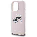 Karl Lagerfeld KLHMP16XSKCHPPLP iPhone 16 Pro Max 6.9" pink hardcase Silicone Double Heads Pri - imagine 6