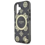 Guess GUHMP16SH4PYEEK iPhone 16 6.1" black hardcase IML Peony On 4G Background MagSafe - imagine 6