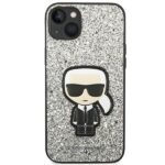 Karl Lagerfeld KLHCP14SGFKPG iPhone 14/ 15 / 13 6,1" hardcase silver Glitter Flakes Ikonik - imagine 3
