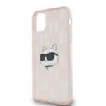 Karl Lagerfeld KLHCN61HKLPCHP iPhone 11 / Xr 6.1" pink hardcase IML Choupette Head & Monogram - imagine 6