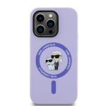 Karl Lagerfeld KLHMP14XSCMKCRHU iPhone 14 Pro Max 6.7" purple hardcase Silicone Karl&Choupe Heads - imagine 3