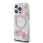 Guess GUHMP16LRBFGFGMP iPhone 16 Pro 6.3" pink hardcase Resin Flower Glitter MagSafe - imagine 2