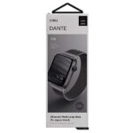 UNIQ Dante Strap Apple Watch Series 1/2/3/4/5/6/7/8/SE/SE2/SE3 42/44/45mm Stainless Steel graphite - imagine 2