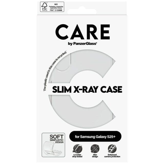 CARE by PanzerGlass Fashion X-Ray Case for Samsung Galaxy S25+ Transparent - imagine 4