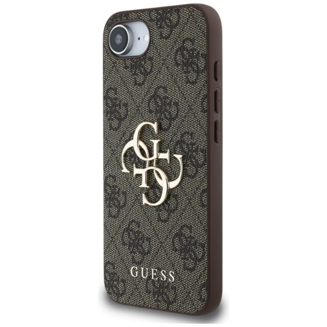 Case Guess 4G Big Logo for iPhone 16e brown - imagine 2