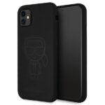 Karl Lagerfeld KLHCN61SILTTBK iPhone 11 6,1" / Xr Silicone Ikonik Outline black