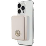 Guess Induction Powerbank 15W GUPBM5AL4DMD 5000mAh gold MagSafe 4G Strassed Metal Logo