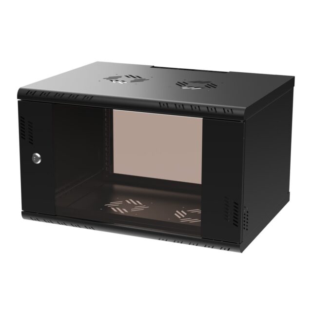 Extralink Premium 6U 600x450 Black | Rack cabinet | tool-free mounting, wall-mounted - imagine 3