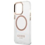 Guess GUHMP13XHTRMD iPhone 13 Pro Max 6,7" gold hard case Metal Outline Magsafe - imagine 6