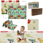 Extralink Double-Sided Educational Play Mat, 150x200x1 cm Foldable Cars-Airplanes + Bag