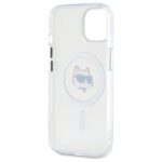 Karl Lagerfeld KLHMP15SHLSCHH iPhone 15 6.1" white hardcase IML Metal Choupette Head MagSafe - imagine 7