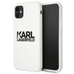 Karl Lagerfeld KLHCN61SLKLWH iPhone 11 6,1" / Xr Silicone Stack Logo white