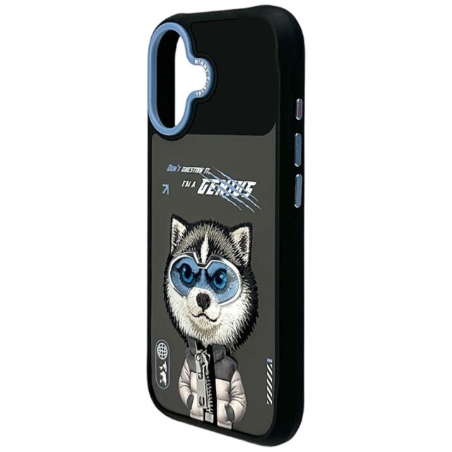 Case Nimmy Cool&Cute 2.0 Wolf for iPhone  17  black - imagine 5