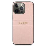 Guess GUHCP13LPCRBPI iPhone 13 Pro / 13 6,1" pink Croco Strap Collection - imagine 3