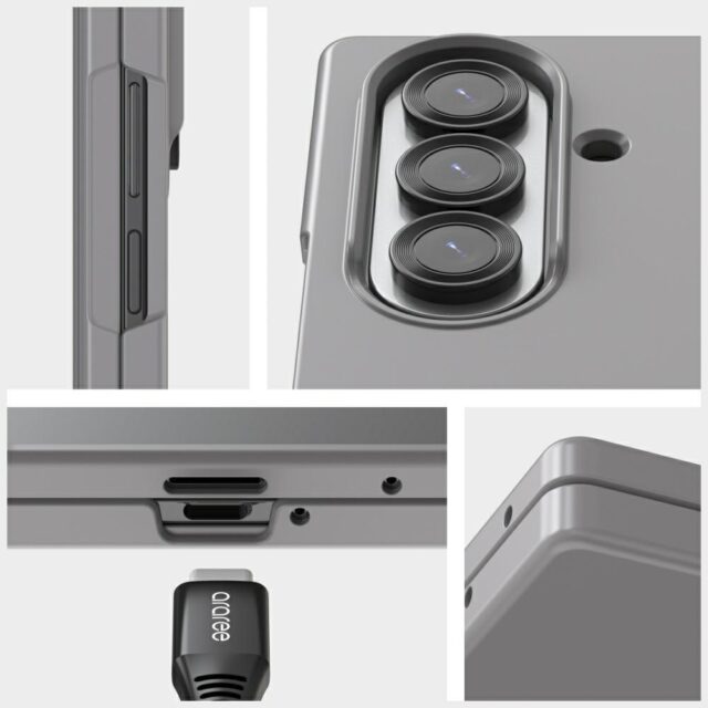 Case Araree Aero Flex M MagSafe Qi2 for   Samsung Galaxy Z Fold7 navy - imagine 8