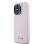 DKNY DKHMP15LSMCHLP iPhone 15 Pro 6.1" pink hardcase Liquid Silicone Small Metal Logo MagSafe - imagine 2