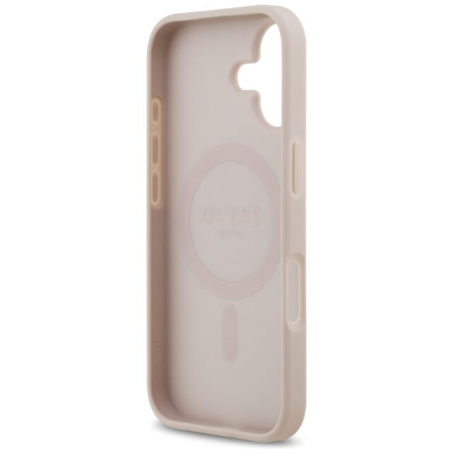 Case Guess 4G Circle Classic Logo MagSafe for iPhone 17 pink - imagine 7