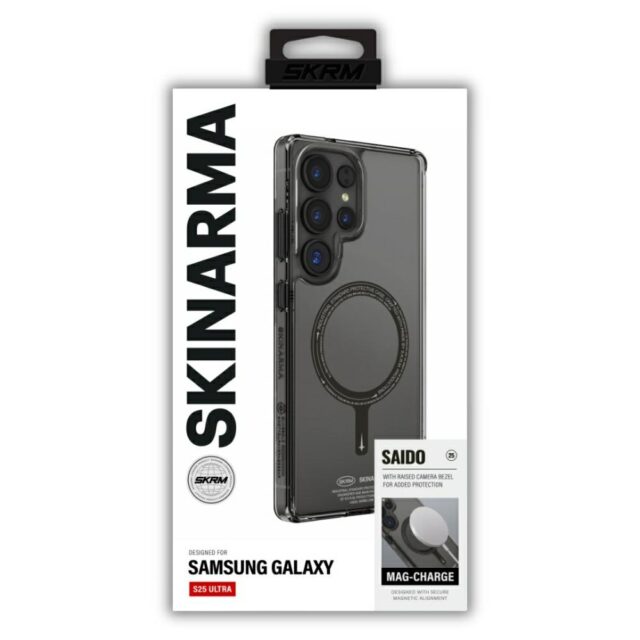 Case Skinarma Saido MagSafe for Samsung   Galaxy S25 Ultra black - imagine 4