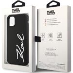 Karl Lagerfeld KLHCN61SKSVGK iPhone 11 /Xr  6.1" black hardcase Silicone Signature - imagine 8