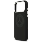 Case Mercedes Silicone Vintage Logo MagSafe for iPhone 17 Pro Max black - imagine 6