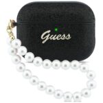 Case Guess Glitter Pearl Strap for  AirPods Pro 3 black