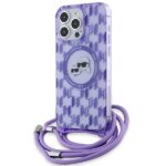Karl Lagerfeld KLHMP15LHCKCKLCU iPhone 15 Pro 6.1" purple hardcase IML Crossbody Monogram K