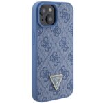 Guess GUHCP15SP4TDSCPB iPhone 15 / 14 / 13 6.1" blue hardcase Crossbody 4G Metal Logo - imagine 5