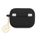 Guess GUAPLSC4EK AirPods Pro cover black Silicone Charm 4G Collection - imagine 2