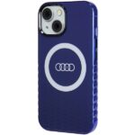 Audi IML Big Logo MagSafe Case iPhone 15 / 14 / 13 6.1" navy blue hardcase AU-IMLMIP15-Q5/D - imagine 2