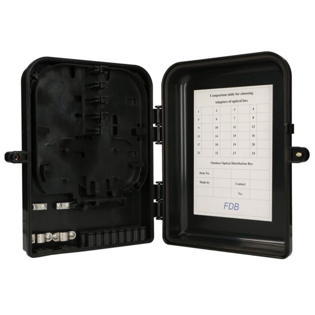 Extralink Eliza V2 | Fiber optic terminal box | 16 core, black, mid-span - imagine 4