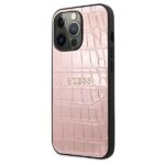 Guess GUHCP13LPCRBPI iPhone 13 Pro / 13 6,1" pink Croco Strap Collection - imagine 2