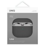 UNIQ case Lino AirPods 4 Silicone ash grey - imagine 6
