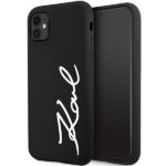 Karl Lagerfeld KLHCN61SKSVGK iPhone 11 /Xr  6.1" black hardcase Silicone Signature