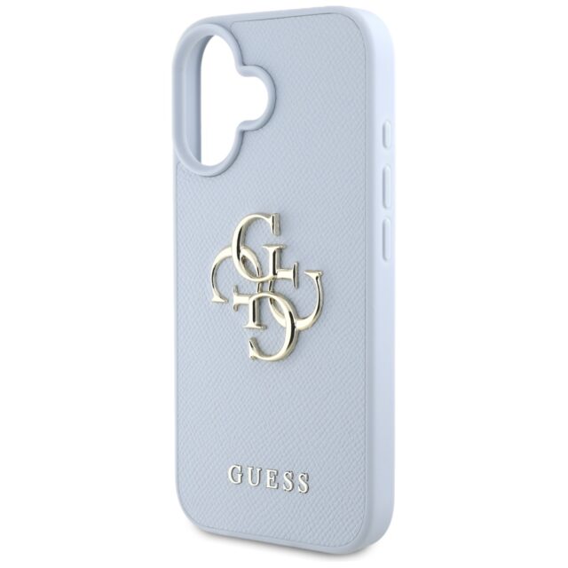 Case Guess Grained Big 4G Logo Small Classic Logo for iPhone 16 blue - imagine 6