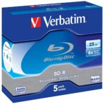 Blu-ray Discs Verbatim 25GB 6X BD-R SL 5pcs white 43715