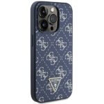 Guess GUHCP15LPG4GPB iPhone 15 Pro 6.1" blue hardcase 4G Triangle Metal Logo - imagine 4