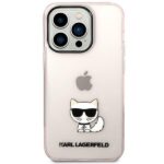 Karl Lagerfeld KLHCP14LCTTRI iPhone 14 Pro 6,1" hardcase pink Transparent Choupette Body - imagine 3