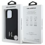 Karl Lagerfeld KLHMP16LSCMKMPCK iPhone 16 Pro 6.3" black hardcase Silicone Shadow Metal Initia - imagine 8