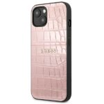 Guess GUHCP13MPCRBPI iPhone 13/ 14 / 15 6,1"pink Croco Strap Collection - imagine 2