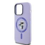 Karl Lagerfeld KLHMP14XSCMKCRHU iPhone 14 Pro Max 6.7" purple hardcase Silicone Karl&Choupe Heads - imagine 6