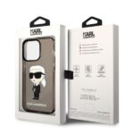 Karl Lagerfeld KLHCP14XHNIKTCK iPhone 14 Pro Max 6,7" black hardcase Ikonik Karl Lagerfeld - imagine 8