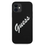 Guess GUHCP12SLSVSBW iPhone 12 mini 5,4" black white hardcase Silicone Vintage - imagine 3