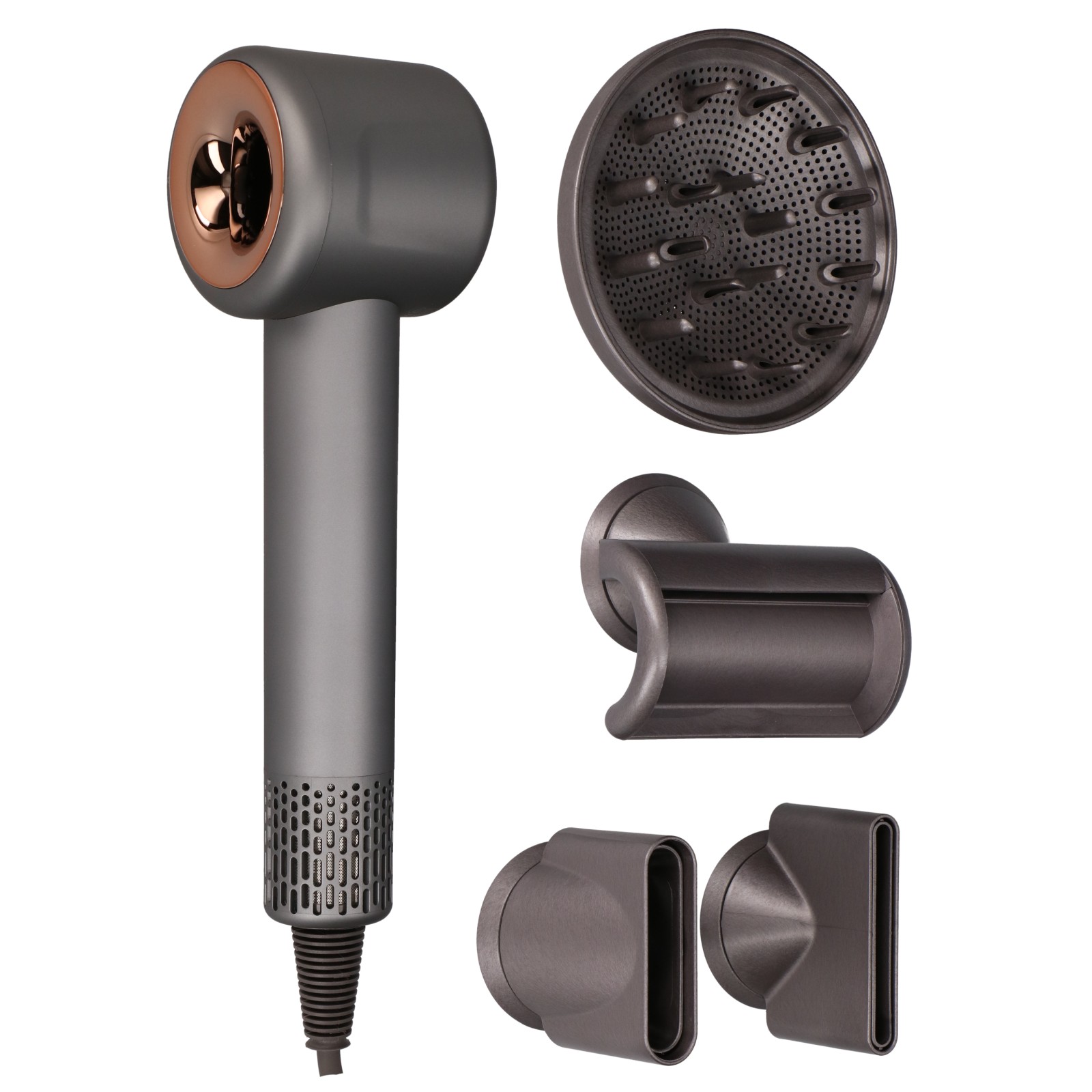 cps-10a9cef616da3aeeadb3076f793eb4c8-2025-12-09-11-11-49 Extralink | Hair Dryer | 1500W, 4 attachments, holder - imagine 1